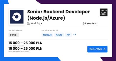 Senior Backend Developer with Node.js / TypeScript - coolestguyplanet.net