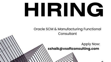 Senior Functional Consultant for Oracle SCM Module - raincitystudios.com