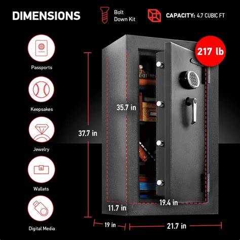 SentrySafe Fireproof and Waterproof XX-Large Steel Floor Safe with ... - raincitystudios.com