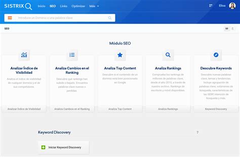 SEO Module Startpage SISTRIX