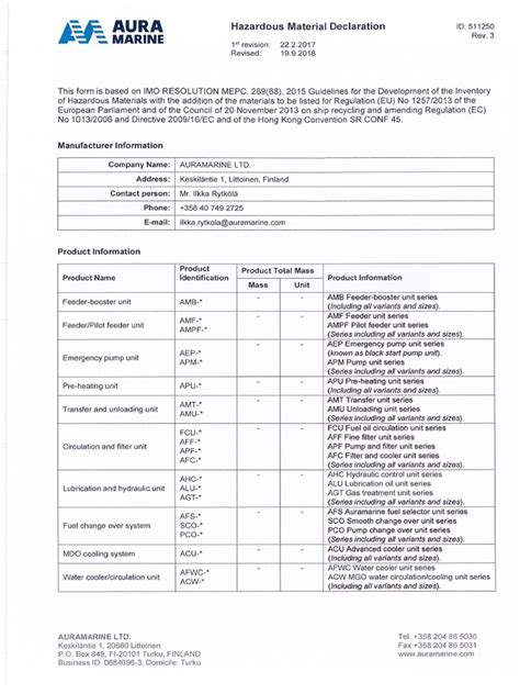 SEOOptimized Title for Hazardous Material Declaration Form PDF