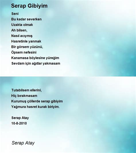 SERAP ATAY Manisa şiir sevenler Mesaj Detayi .