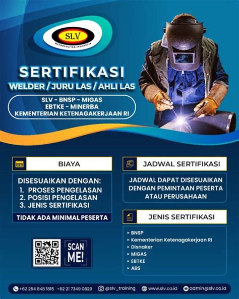Serifikasi Welder / Juru Las / Ahli Las - SLV - balustradellc