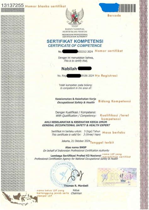 Sertifikasi Ahli K3 Umum – BNSP - PPM Manajemen - balustradellc