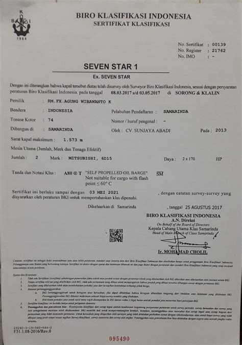 Sertifikat Klasifikasi Kapal - Jasa Pelayaran - raincitystudios.com