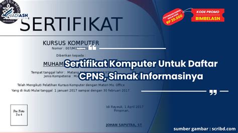 Sertifikat Komputer CPNS - Kelas Microsoft Office … - balustradellc