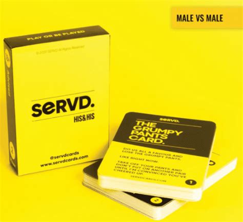 SERVD His & Hers Card Game For Couples 9369998071692 eBay