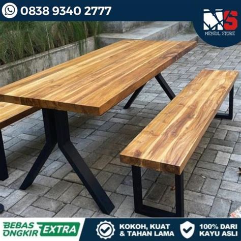 set meja outdoor jati tebal - meja makan outdoor jati - spesial order ... - balustradellc