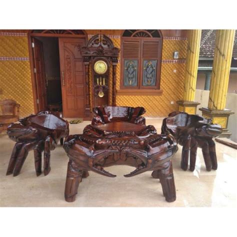 Set Meja Tamu Kepiting Antik - balustradellc