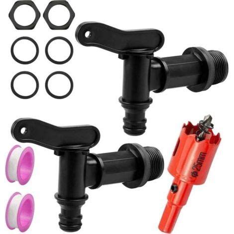 Set of 2 Plastic Tank Taps, Rainwater Harvesting Taps, Hose Tap ... - raincitystudios.com