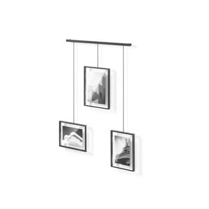 Set of 3 Exhibit Photo Frames Black - Target - balustradellc