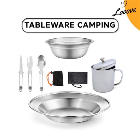 Set Peralatan Makan Buat Camping - balustradellc
