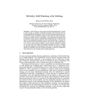 SETRED: Self-training with Editing SpringerLink