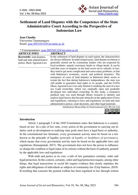 Settlement of Land Disputes with the Competence of … - balustradellc