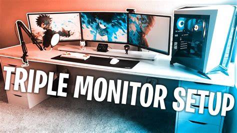 SetupGrades #4 | IKEA Desk Hack! | Triple Monitor Mount | Gaming Chair ... - balustradellc