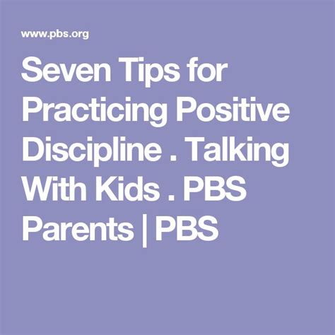 Seven Tips for Practicing Positive Discipline - PBS - balustradellc