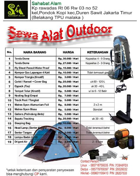 Sewa Alat Outdoor Jakarta (@sewa_outdoor) - balustradellc