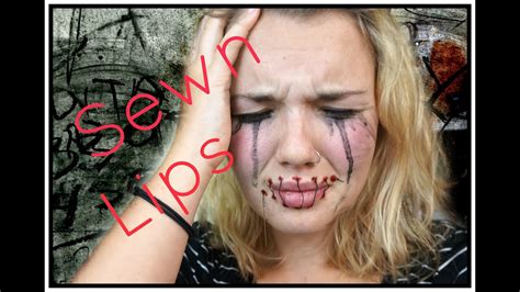 SEWED MOUTH SHUT (SFX MAKEUP) - YouTube