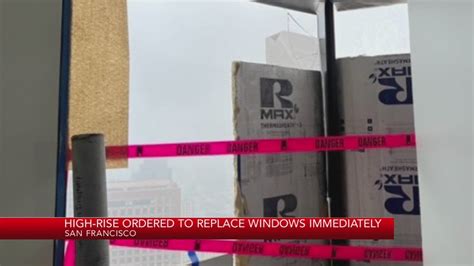 SF building ordered to replace windows immediately after shattering due to storm