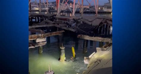 SF firefighters rescue man trapped under collapsed dock near Pier 90