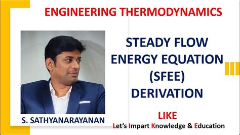 SFEE - Steady Flow Energy Equation Derivation - YouTube