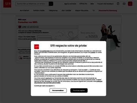 SFR : Consultez vos MMS. 
