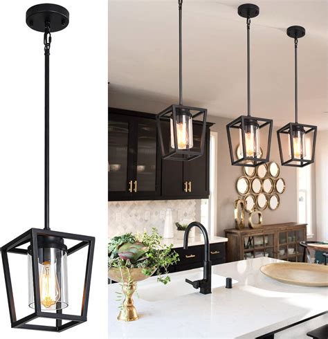 SGLfarmty 1-Light Black Pendant Lights Kitchen Island, … - balustradellc