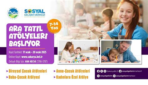 SGM'de Ara Tatil Atölyeleri için kayıtlar başladı. 