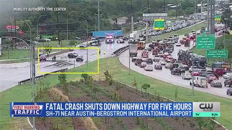 SH-71 westbound near AUS closed for several hours after deadly crash; Airport traffic impacted