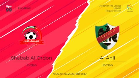 Shabab Al Ordon vs Al Ahli Prediction - Betting Tips Today - balustradellc