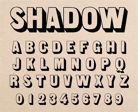 Shadow Font royalty-free images - Shutterstock - muktibox.com