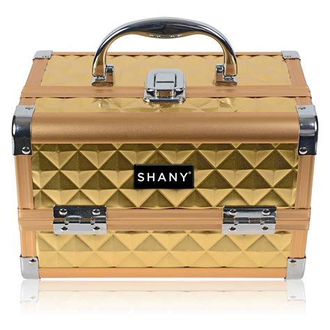 SHANY Mini Makeup Train Case Cosmetics Organizer with Mirror …