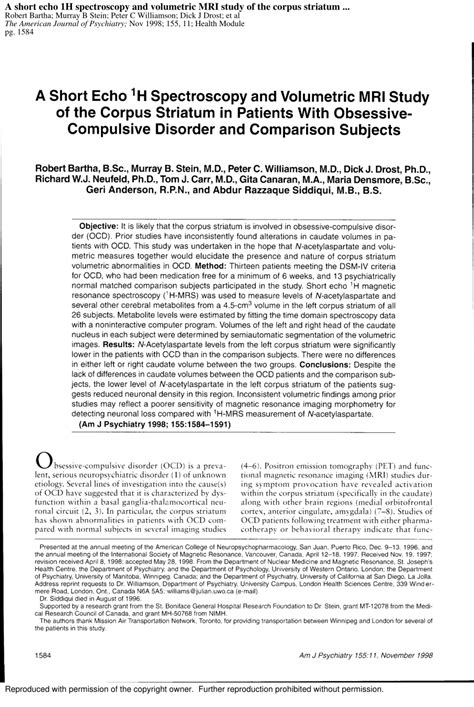 Shape deformity of the corpus striatum in obsessive-compulsive disorder ... - wintechmobiles.com