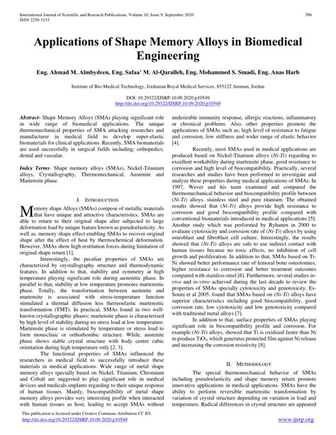 Shape Memory Alloys: Biomedical Engineering II Study Guide... - wintechmobiles.com