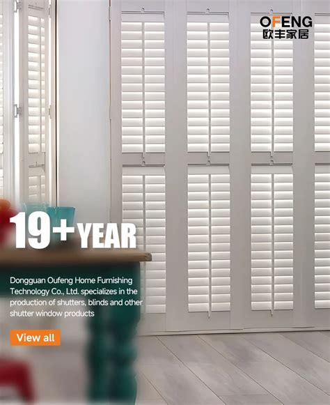 Shaped PVC Plantation Window Shutters Louver Direct From China - balustradellc