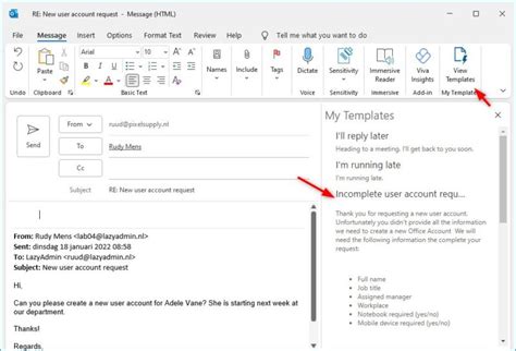 Shared Email Templates for Outlook 365 - 2019 (classic, new, web) - coolestguyplanet.net