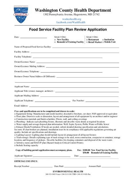 SHARED FOOD FACILITY REVIEW FORM - ochealthinfo.com