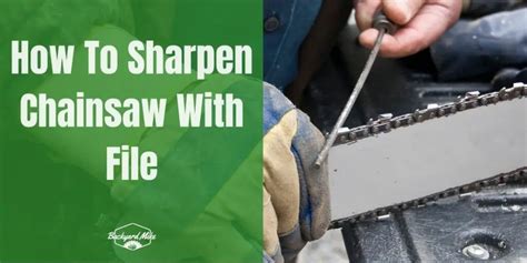 Sharpen Chainsaw with File - Quick Field Sharpen - balustradellc
