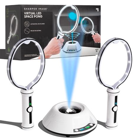 SHARPER IMAGE Virtual Space Ping Pong Game Set with Infrared Technology