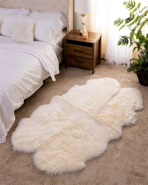 Sheepskin Plush Rug - Etsy - balustradellc