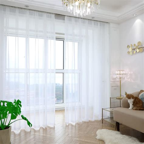 Sheer White Curtain Cute - Etsy - balustradellc