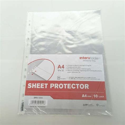 Sheet Protector / Plastik Pelindung - muktibox.com