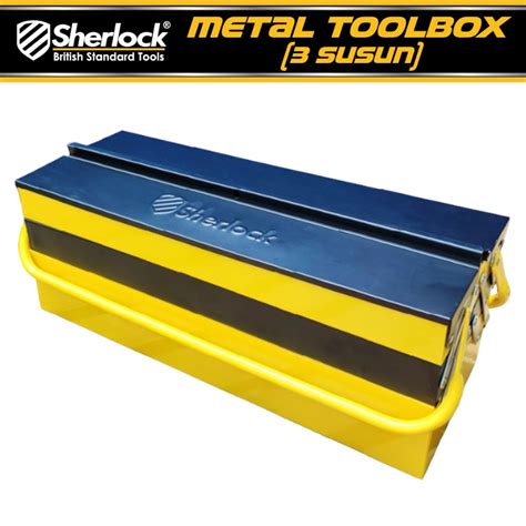 Sherlock Metal Toolbox 3 Susun 53.5x20x19.5cm 1pc - balustradellc