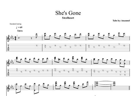 SHES GONE CHORDS (ver 2) by Steelheart @ Ultimate - balustradellc