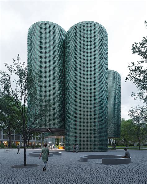 shimmering copper wraps CHYBIK + KRISTOF's private art gallery - designboom - balustradellc