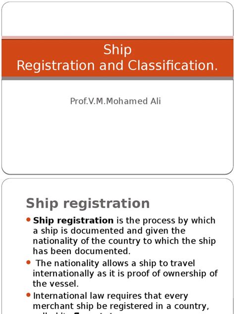 Ship Registration and Classification - HandyBulk - balustradellc