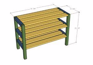 Shoe Rack Plans PDF - Easy DIY Designs & Blueprints - balustradellc