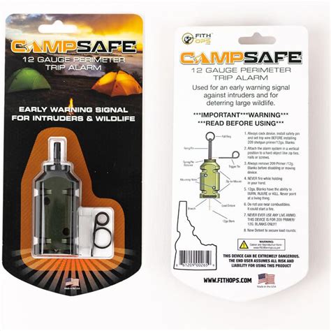 Shop Camp Safe™ 12 Gauge Perimeter Alarm - Fith Ops - balustradellc