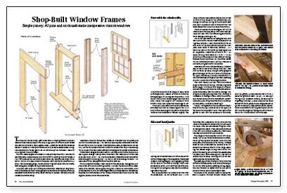 Shop-Built Window Frames - Fine Homebuilding - balustradellc