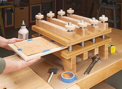 Shop-Made Veneer Press - FineWoodworking - balustradellc